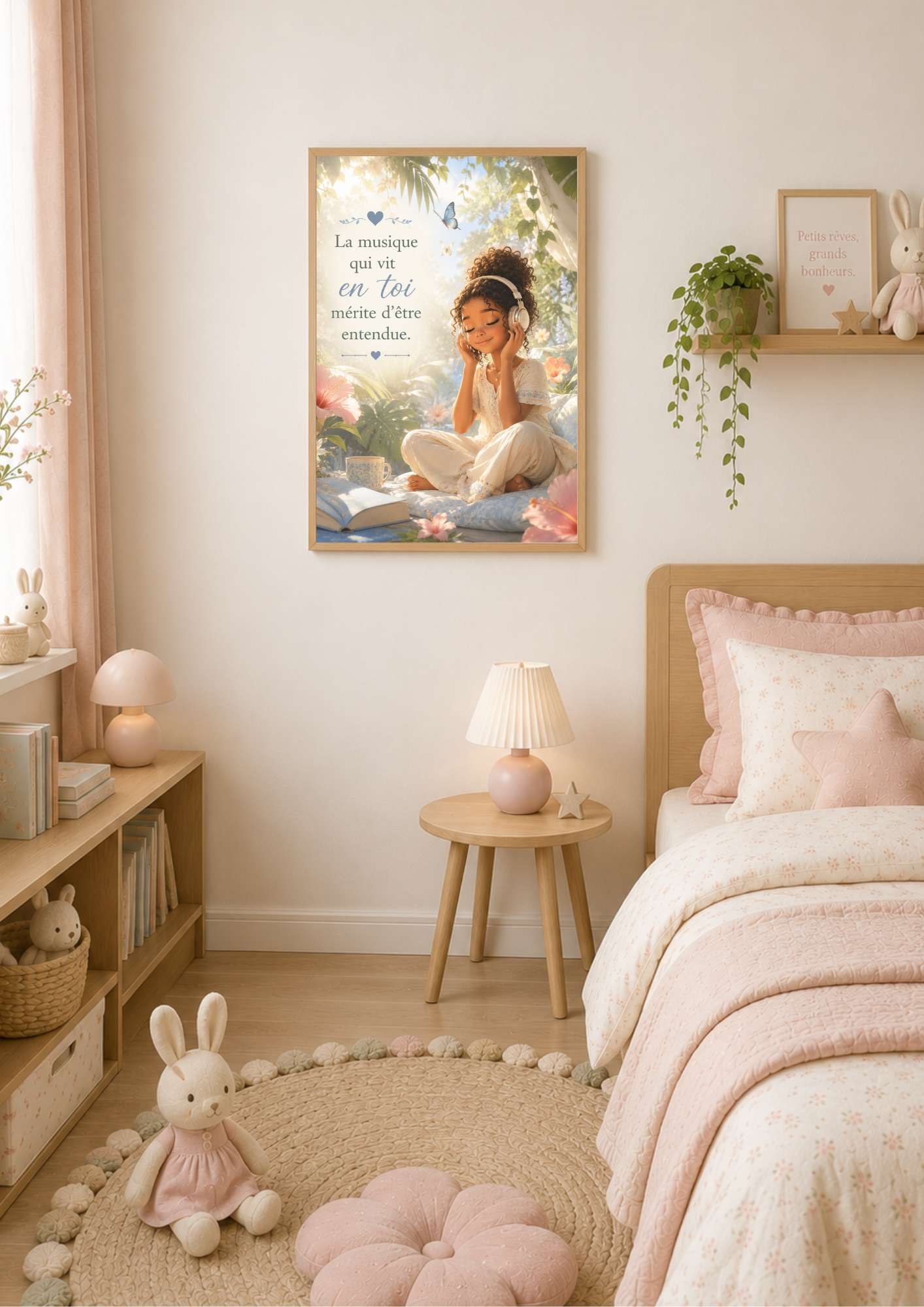 Affiche enfant ♡ La musique qui vit en toi mérite d'être entendue