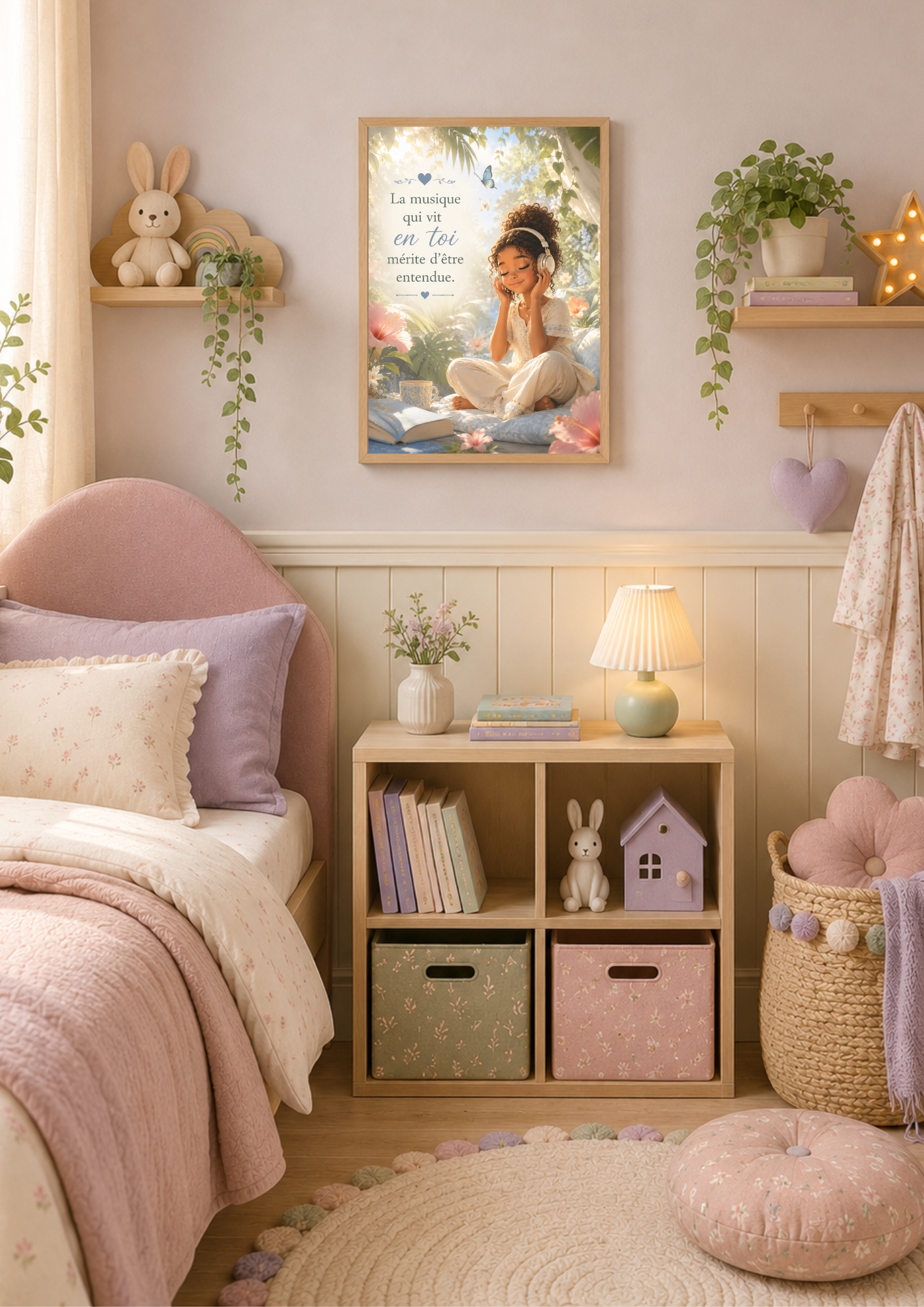 Affiche enfant ♡ La musique qui vit en toi mérite d'être entendue